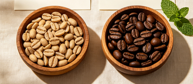 light roast vs dark roast affect for coffee bag size