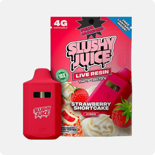 vape device with strawberry flavored packaging