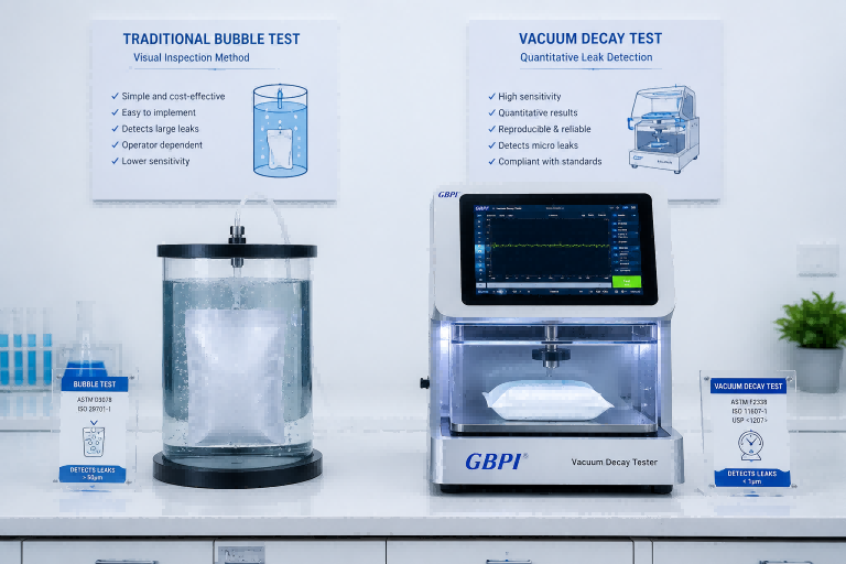 Comparison of different seal integrity test methods