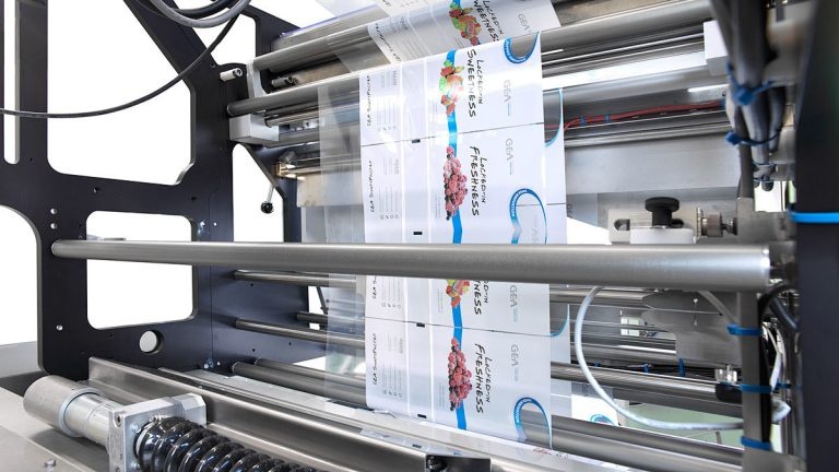 Stand up pouch manufacturing print